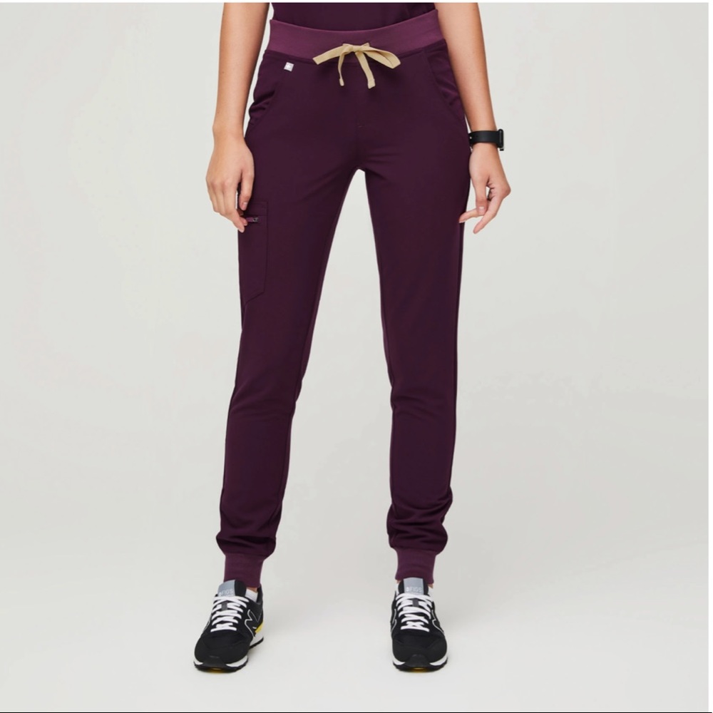 Figs zamora jogger scrub pants xs deep purple